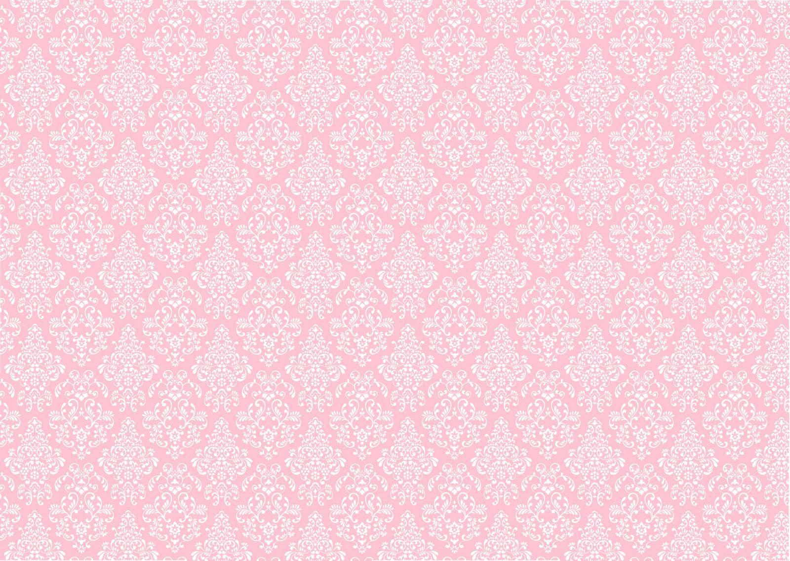 shabby chic pink wallpaper