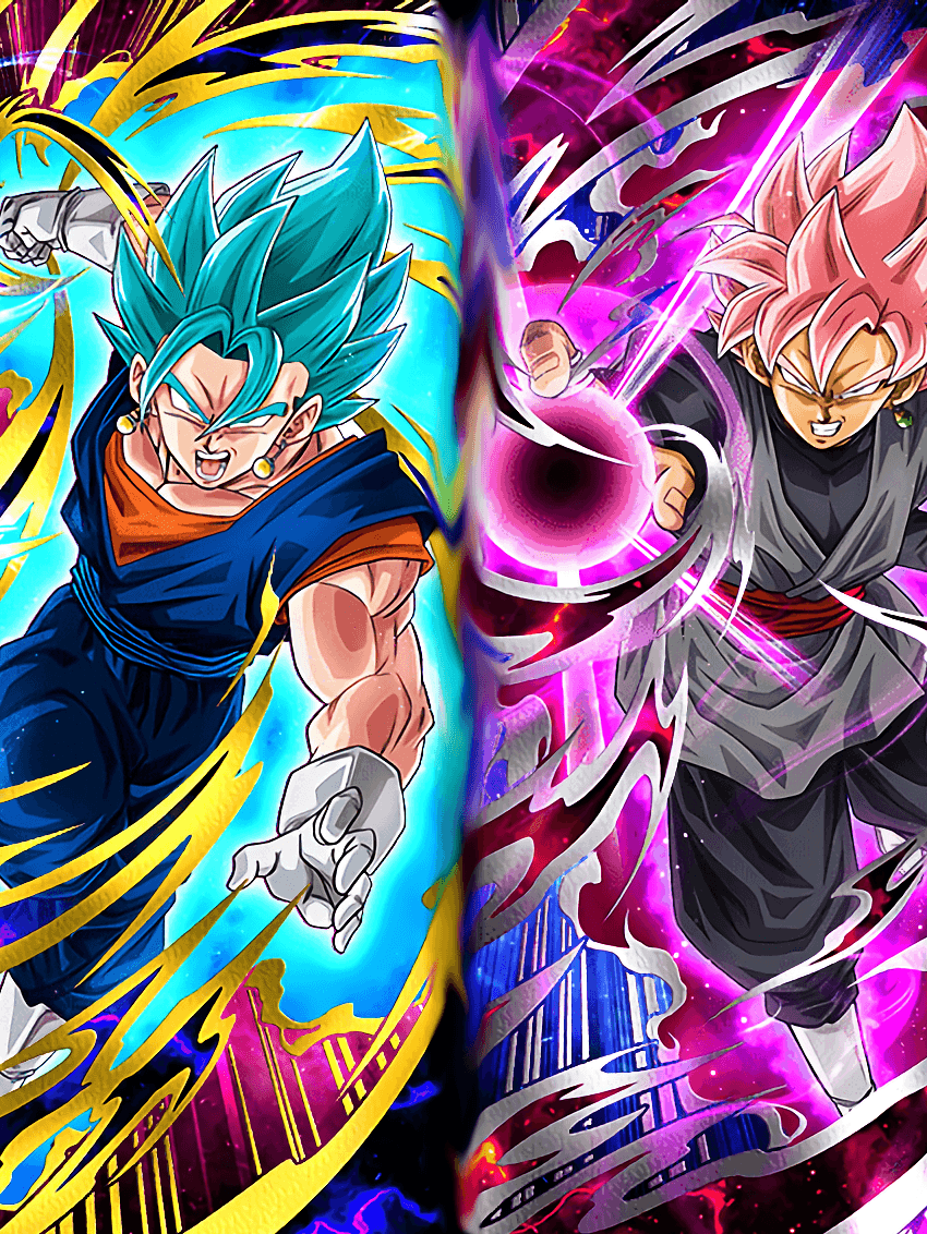 Made a quick wallpaper for Vegito Blue and Super Saiyan Rosé Goku