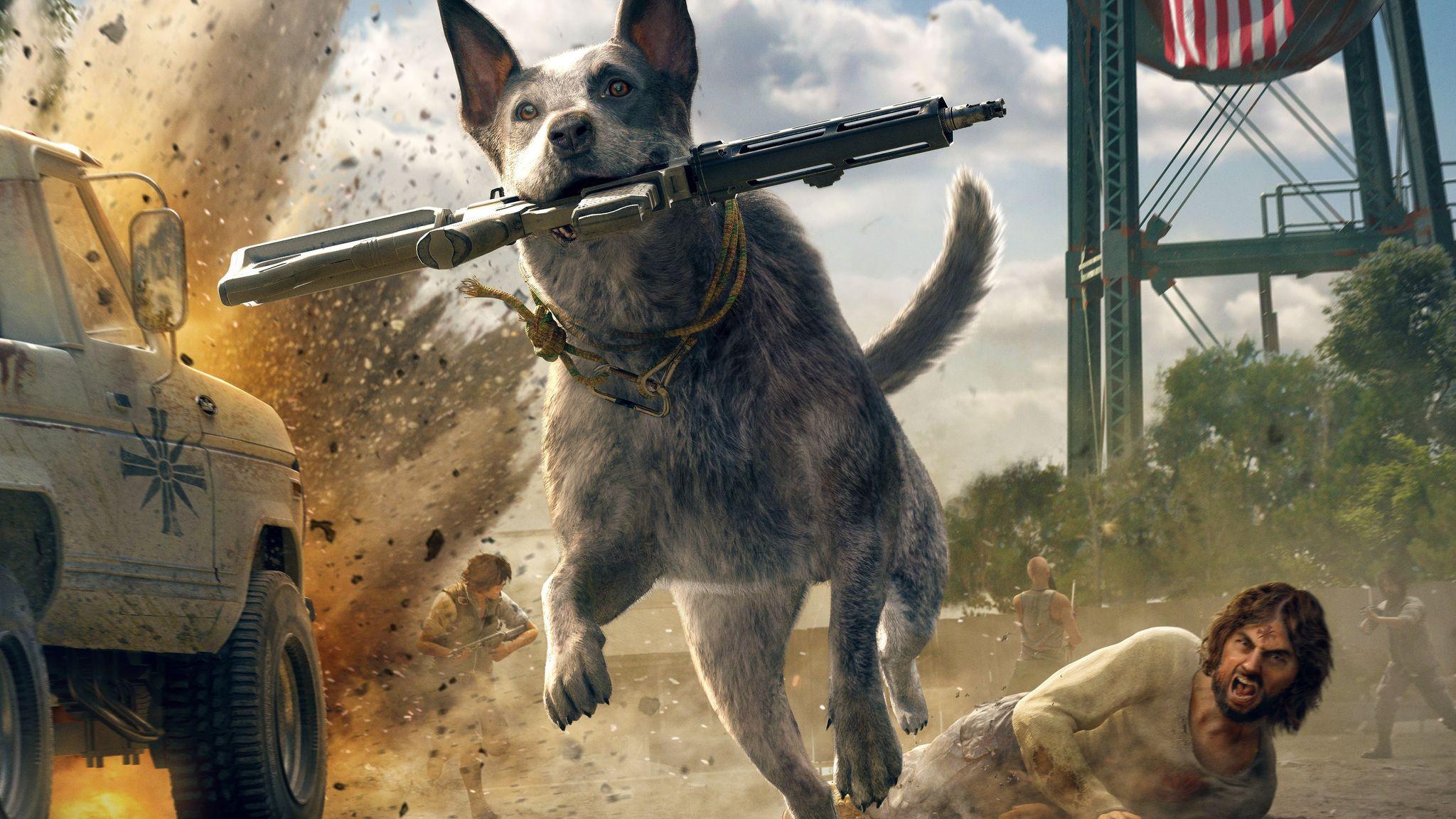 Far Cry 5 Australian Cattle Dog 5k 2048x1152 Resolution