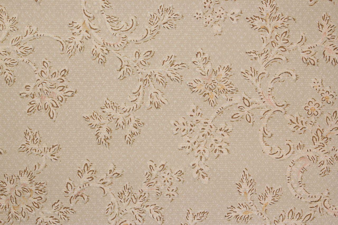 1920s Antique Vintage Wallpaper Scrolls and Small Flowers on