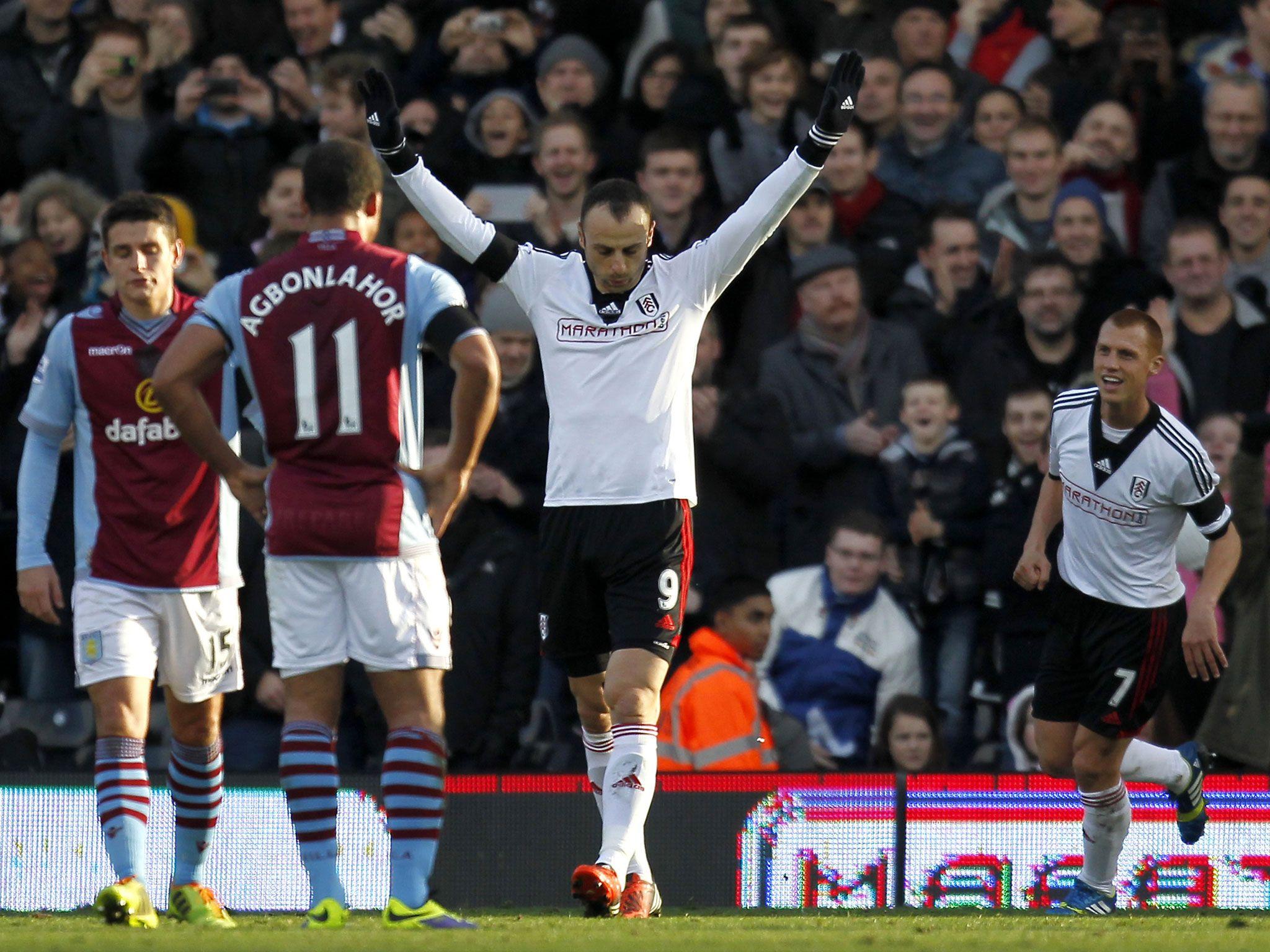 Fulham 2 Aston Villa 0: Dimitar Berbatov has full backing