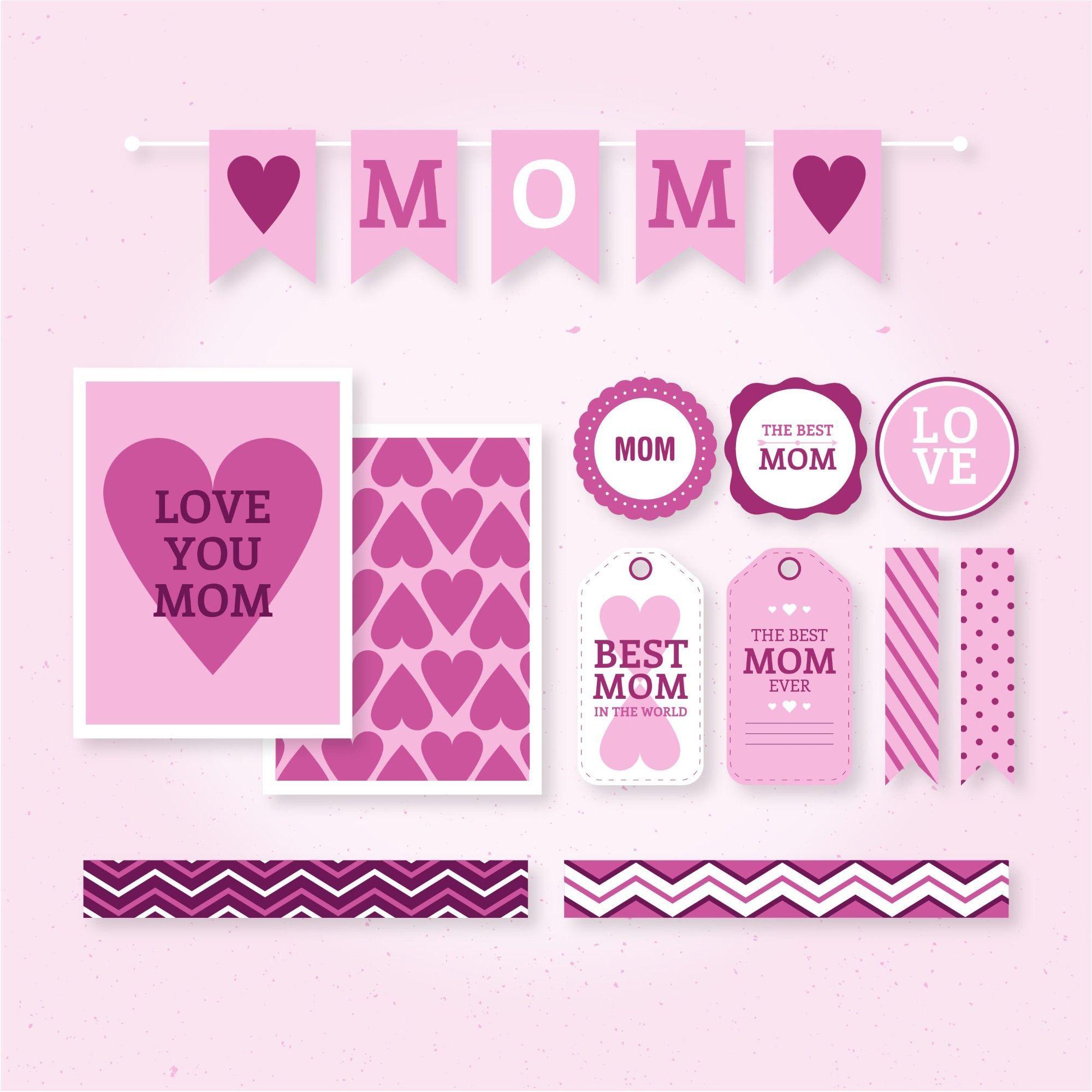 Love Happy Mother Day Vector & Wallpaper background Best