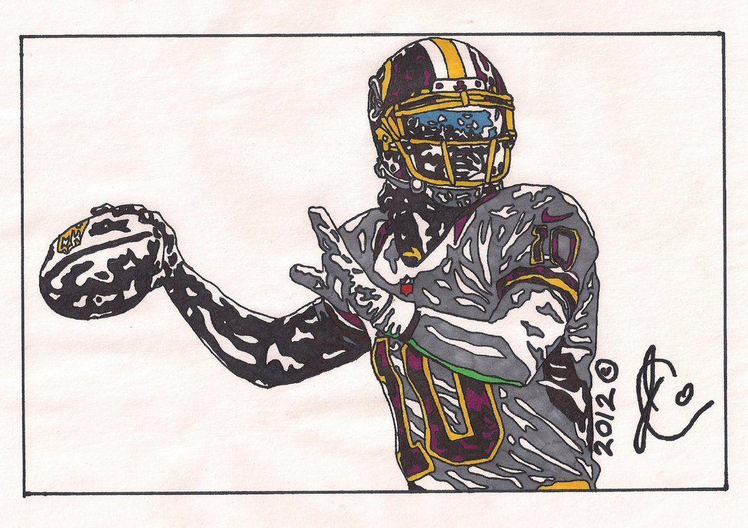 Robert Griffin III Ink Illustration (Skins)