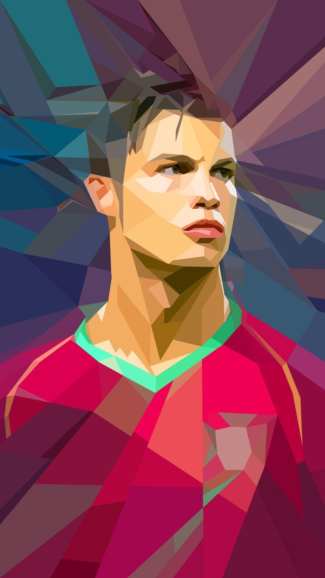 WPAP Sport Wallpaper Cristiano Ronaldo in Portugal Football Club