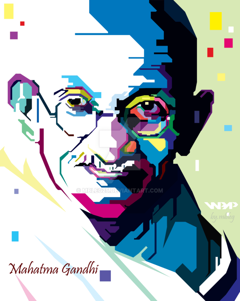 Mahatma Gandhi.wpap by mbleg25. Marham. Mahatma