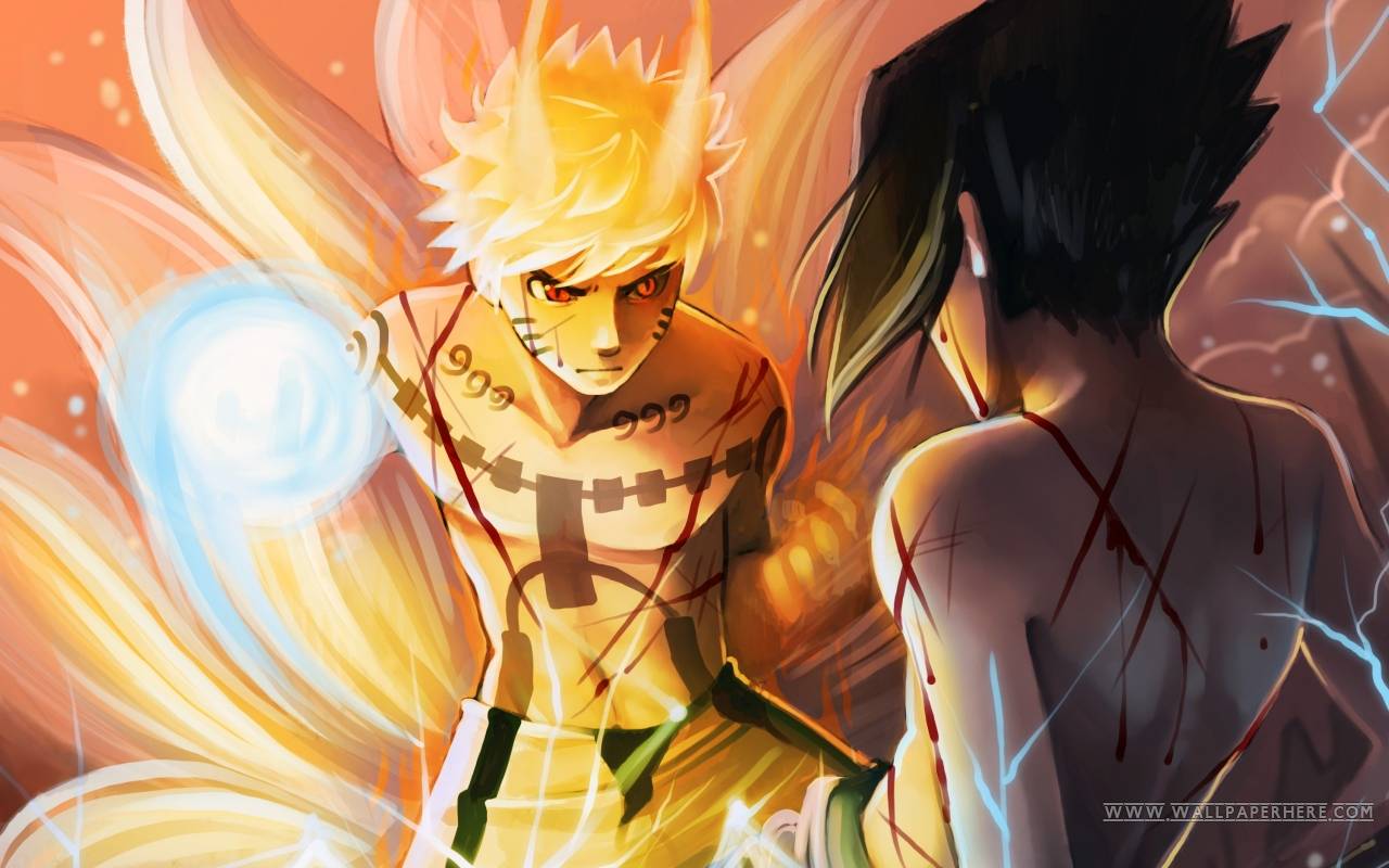 Wallpapers Naruto Shippuden Bijuu Mode Vs Sasuke Wallpaper Cave