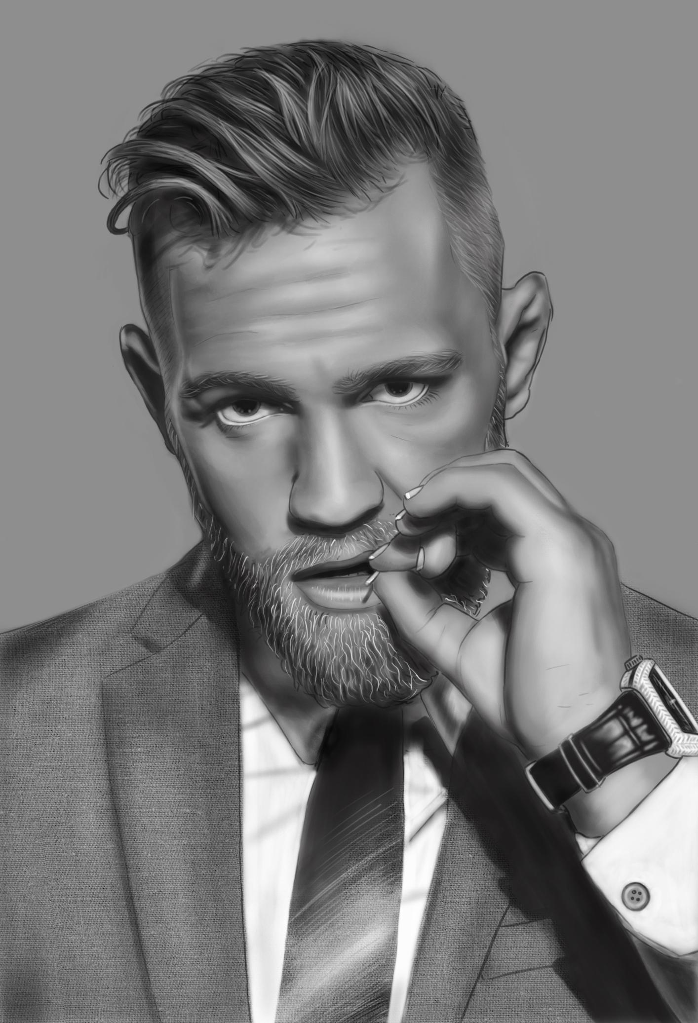 The notorious one, conor mcGregor. Photohop sketch