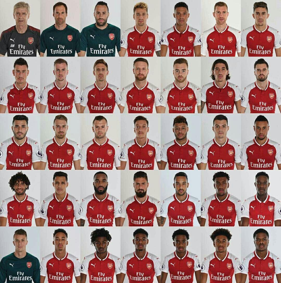 Arsenal FC Team Squad Season 2017 2018. PUMA Arsenal 2017 2018