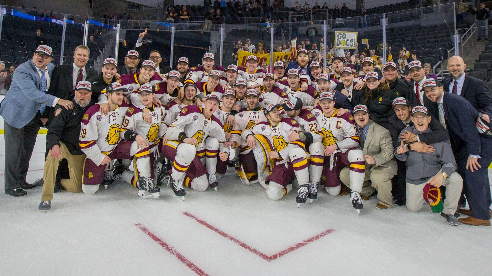 BULLDOGS MARCH ON TO NCAA FROZEN FOUR BY HOLDING OFF AIR FORCE IN