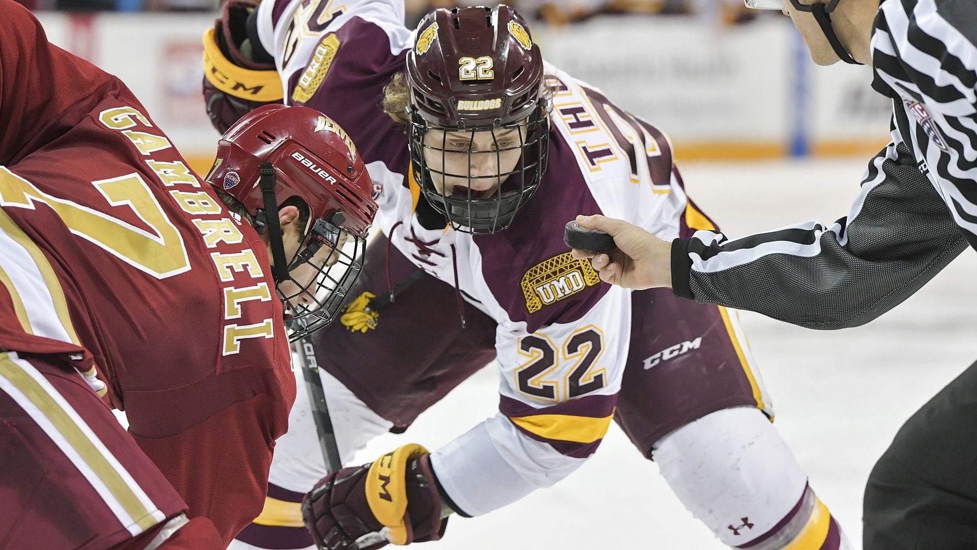 DEFENDING PLAYOFF CHAMPION UMD AND DENVER TO COLLIDE IN NCHC
