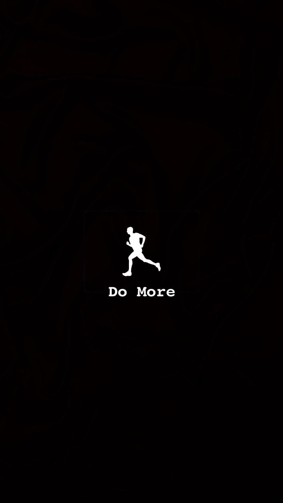 A simplistic Do More wallpaper inspired by Casey's awesome Nike