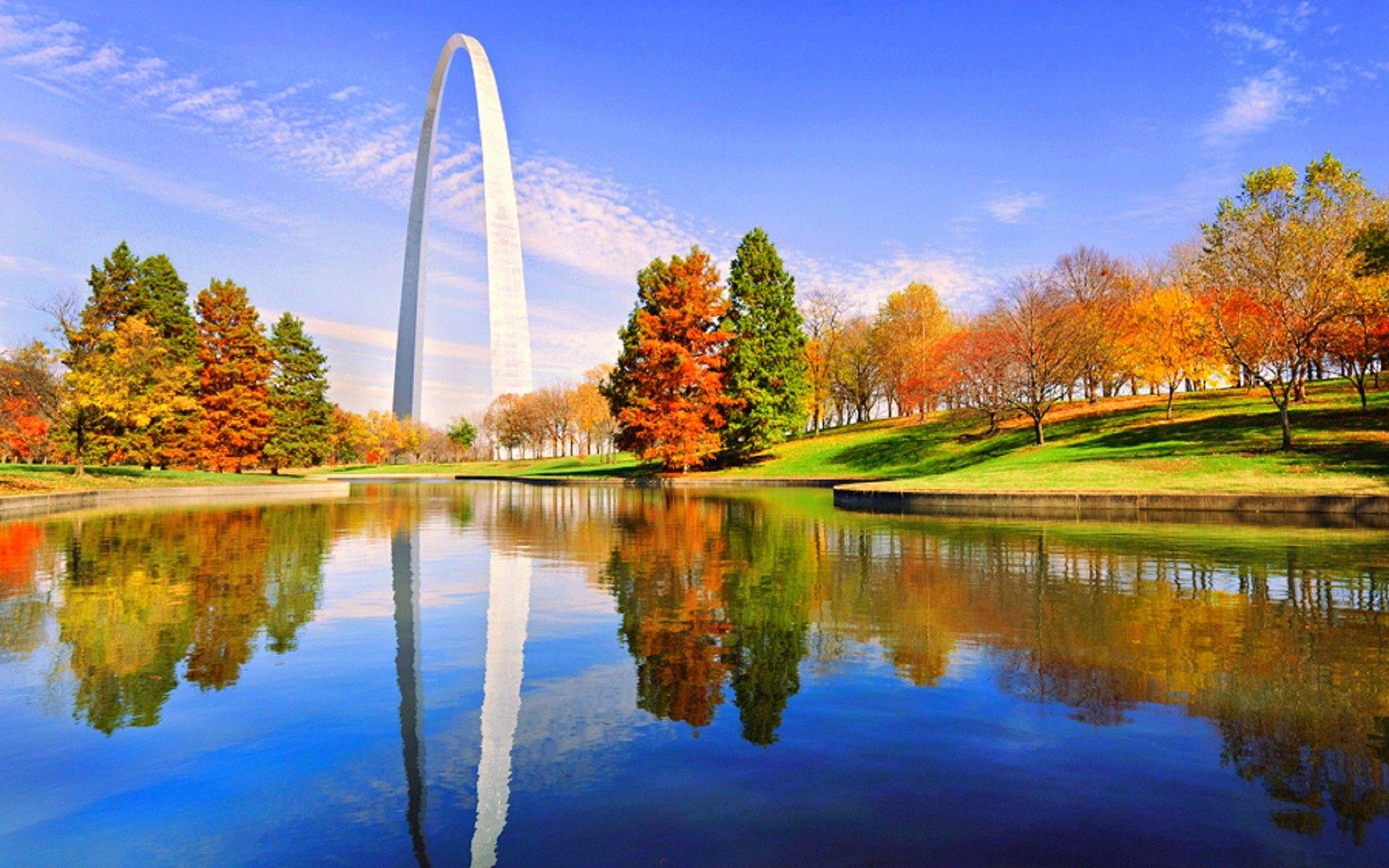 Other: Autumn Gateway Arch Places Lakes Parks Attractions Dreams