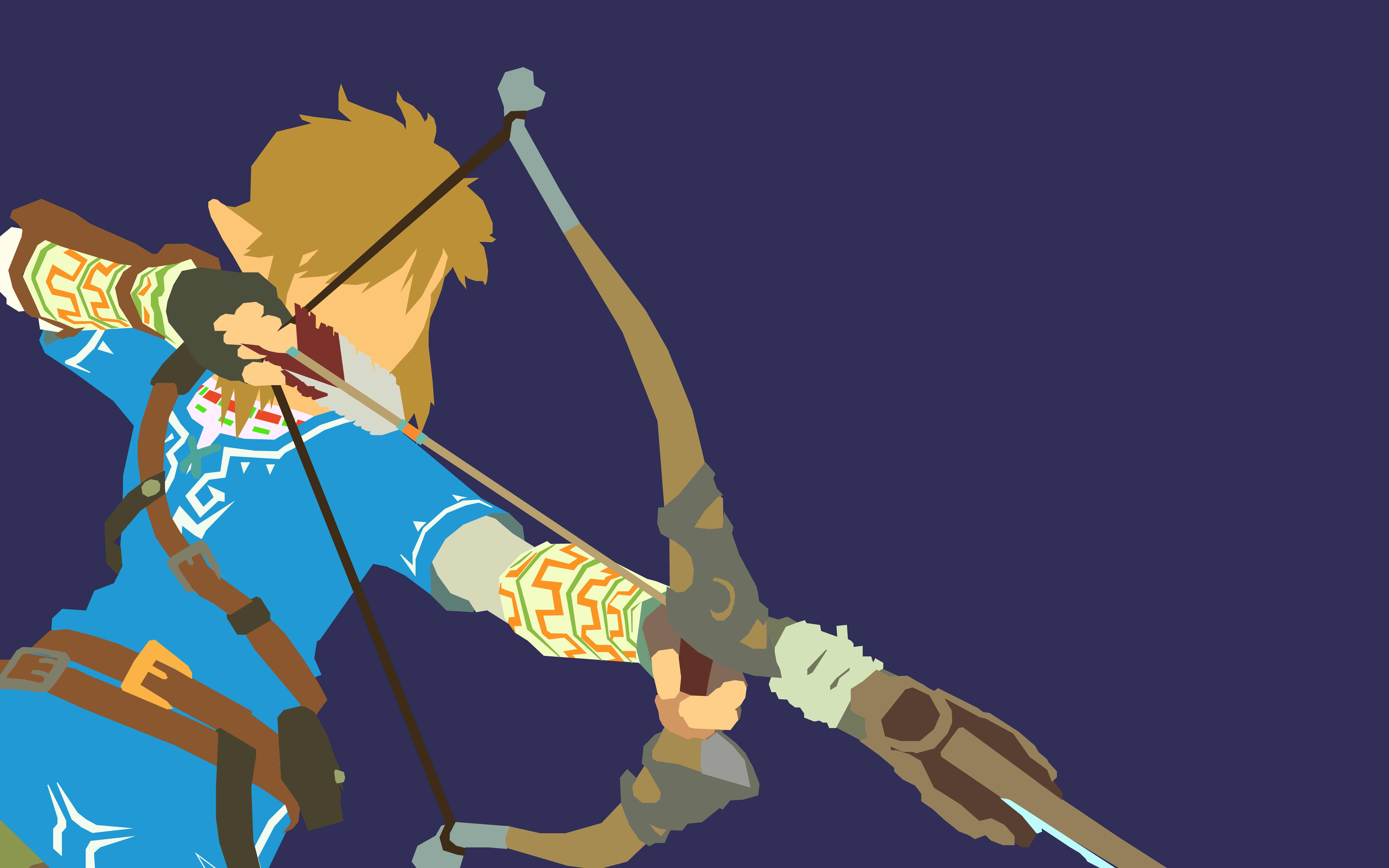 BotW I made some 'minimalist' BotW Link wallpaper at an absurdly