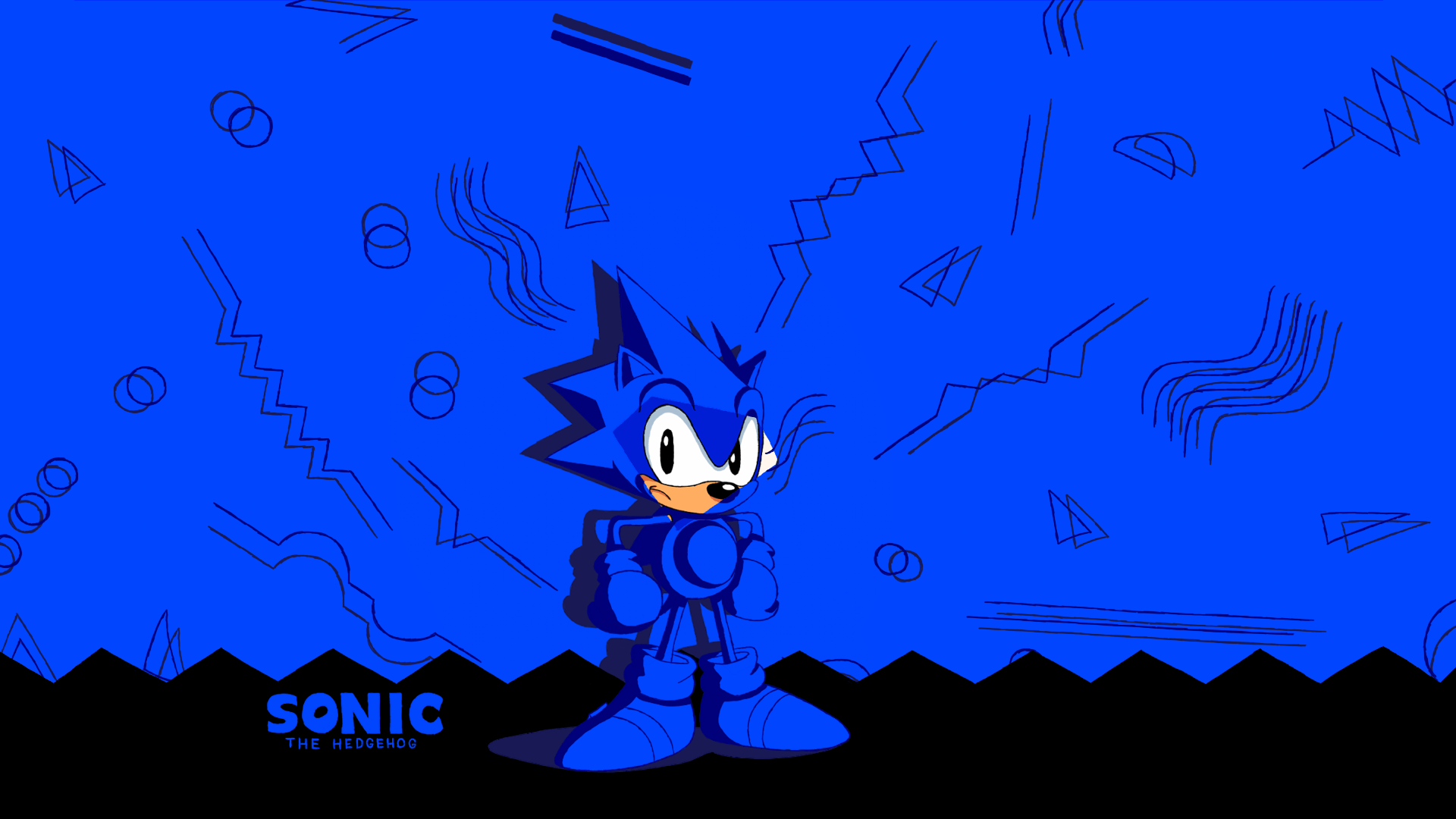 Some Classic themed wallpaper I drew up