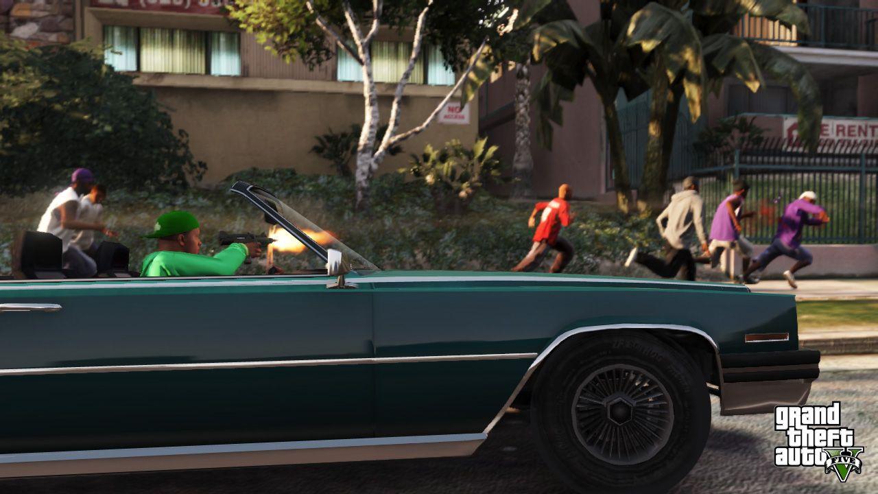 GTA 5 Screenshots Represent Grove Street Families. Grand theft