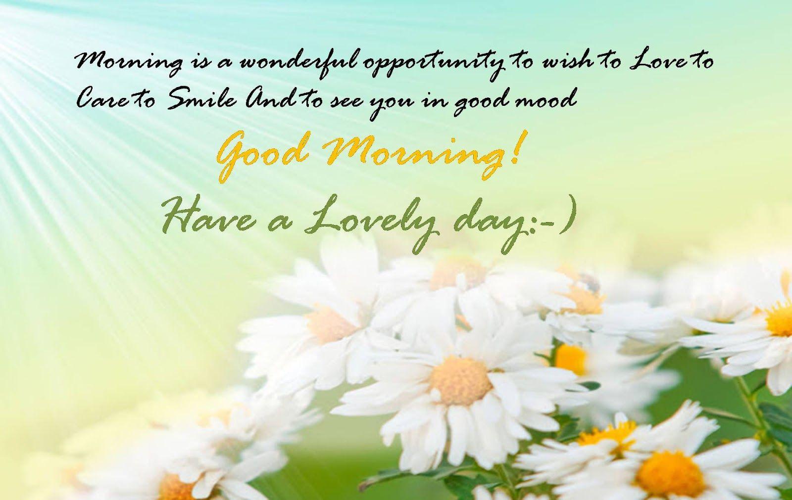 Good Morning Wishes and Greetings Wallpaper Free Image