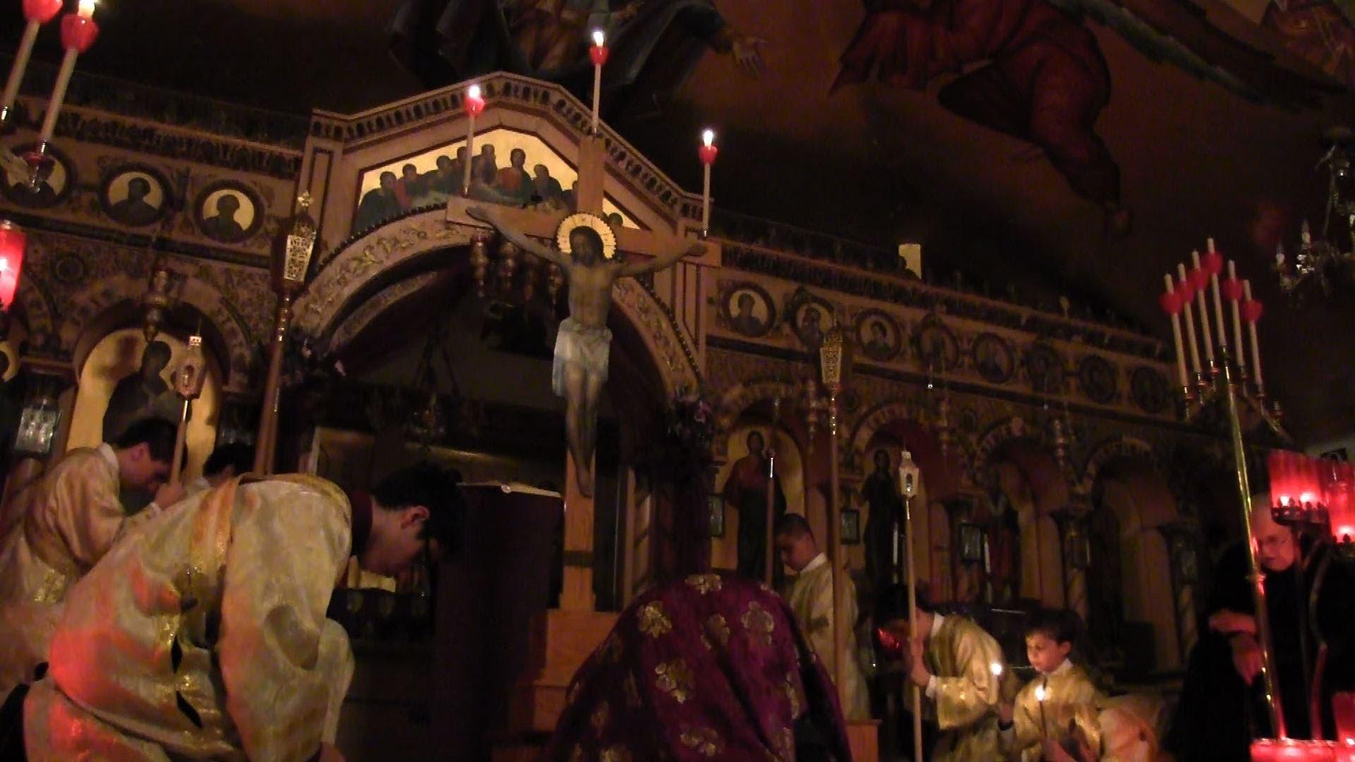 Holy Week ✝ Holy Thursday ✝ Archangel Michael Church ✝ Greek