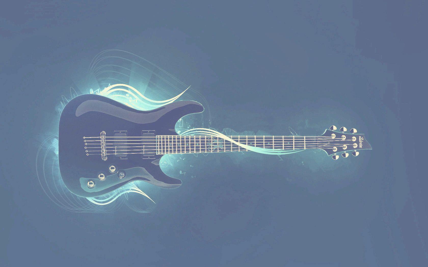 Rock Schecter Electric Guitar HD Wallpaper