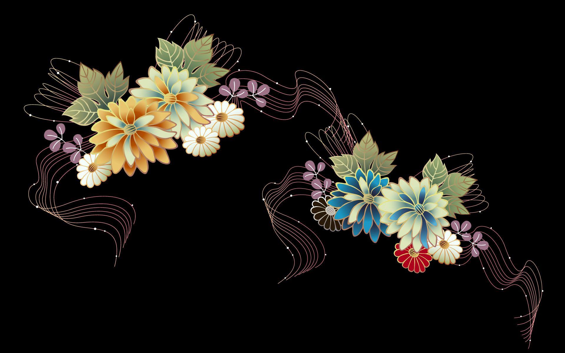Abstract Flower Design Abstract Flowers Design Wallpaper