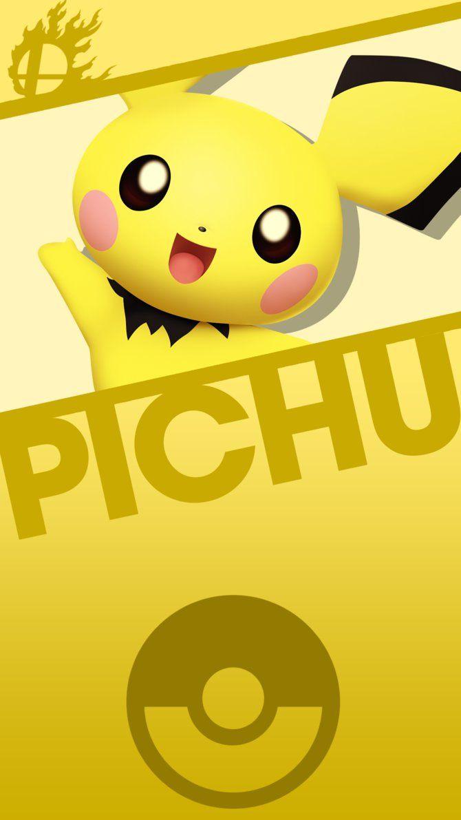 Pichu Smash Phone Wallpaper