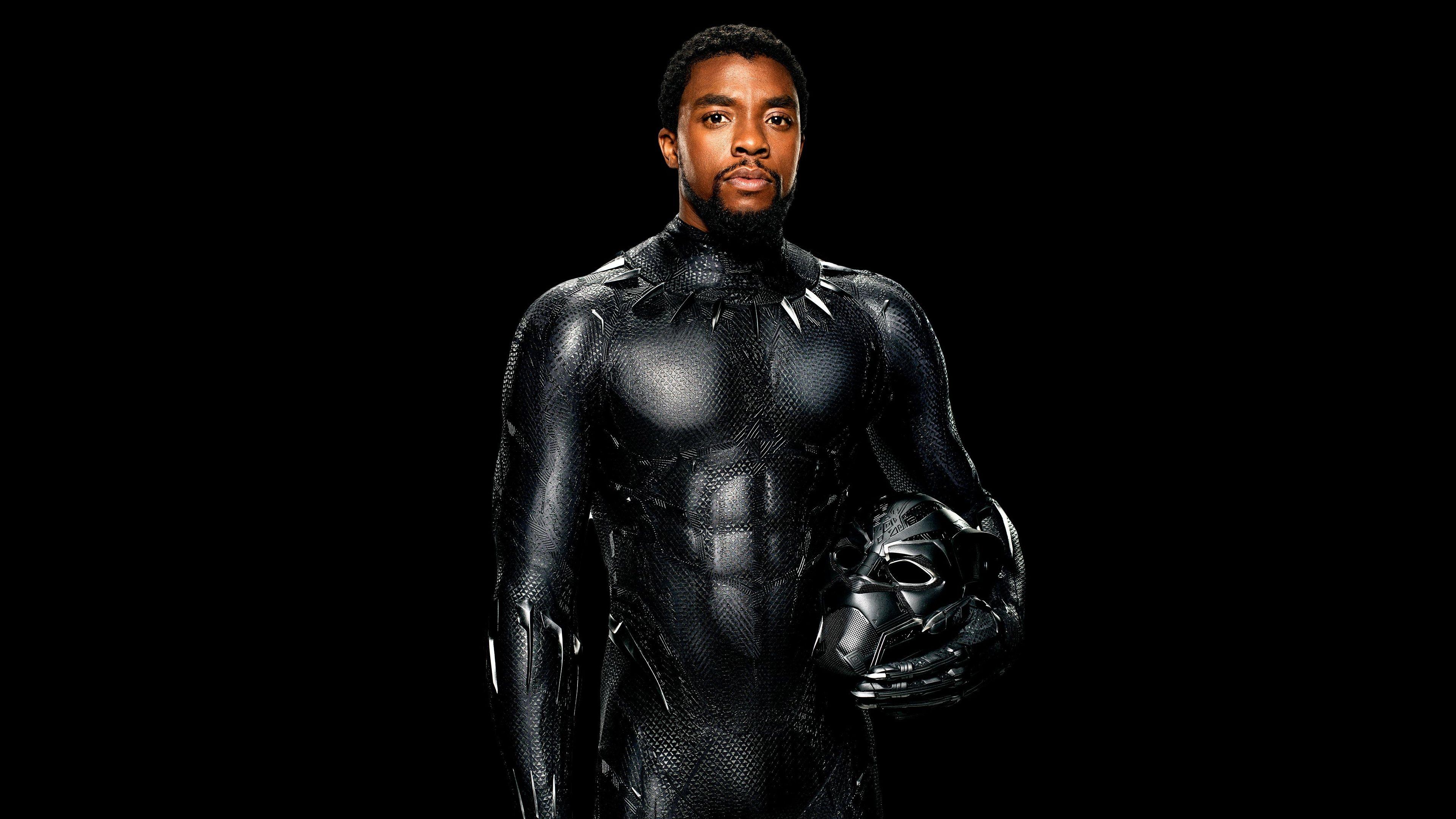Wallpaper Black Panther, Chadwick Boseman, 4K, Movies