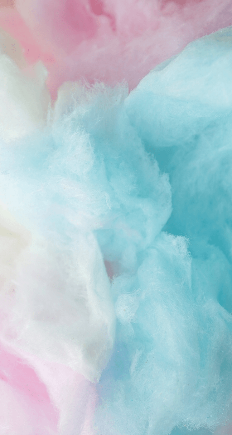 Dreamland pinkish blue clouds. Pastel iphone wallpaper