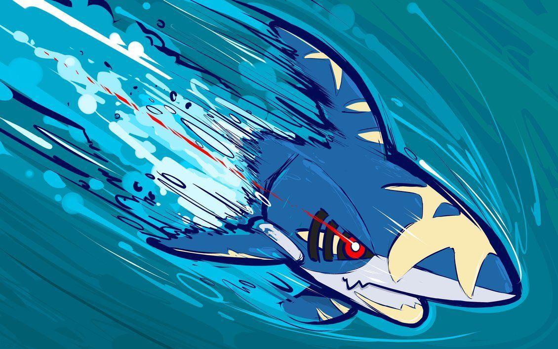 Mega Sharpedo. Aqua Jet by ishmam. Pokemon. Aqua