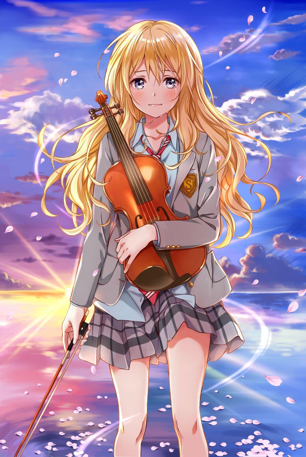 Shigatsu wa Kimi no Uso (Your Lie In April), Mobile Wallpaper