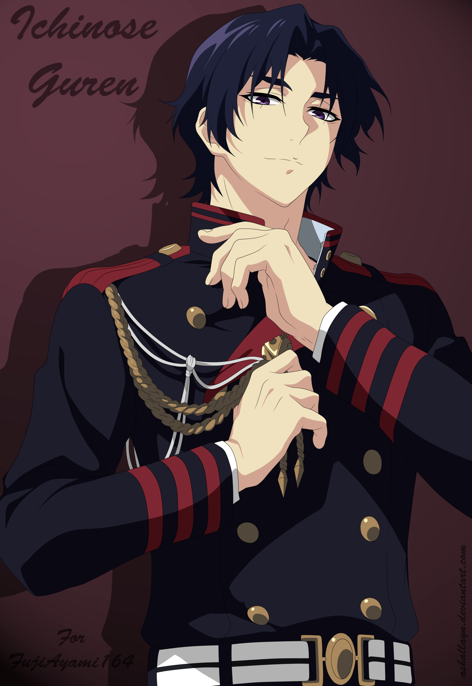 Ichinose Guren (OnS) Colored by Ashallayn. owari no seraph