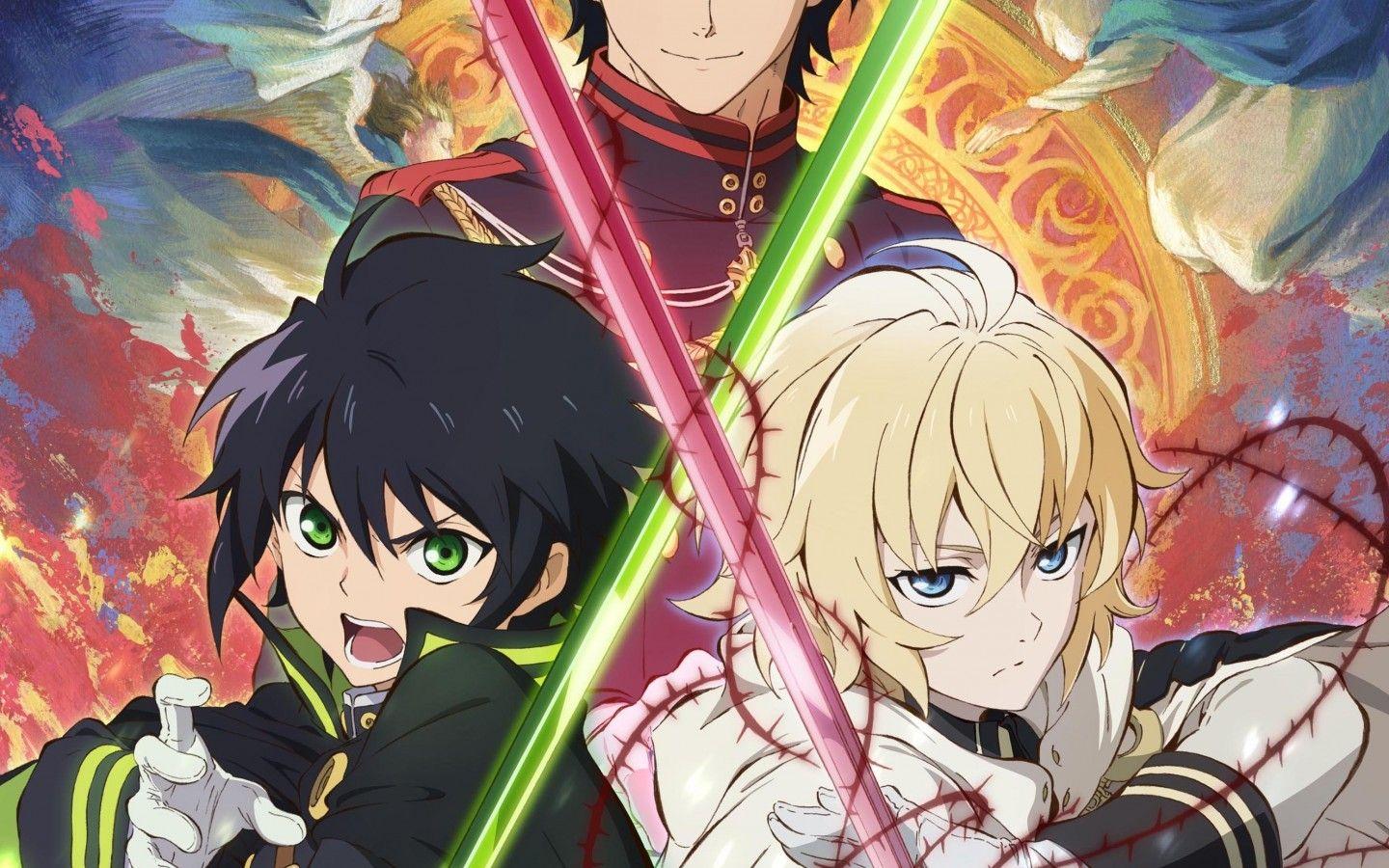 Download 1440x900 Owari No Seraph, Ichinose Guren, Hyakuya Mikaela