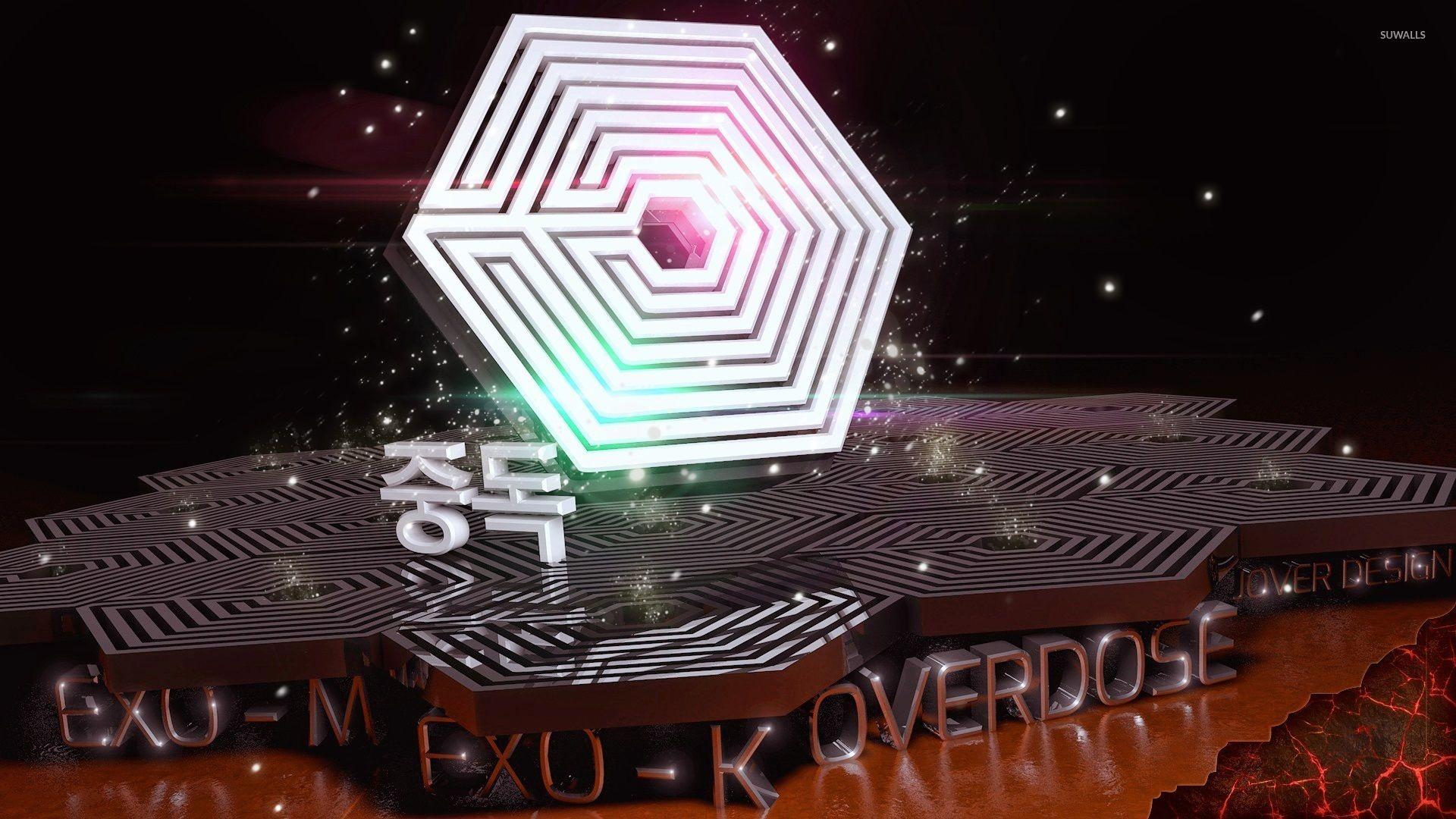 exo overdose logo wallpaper
