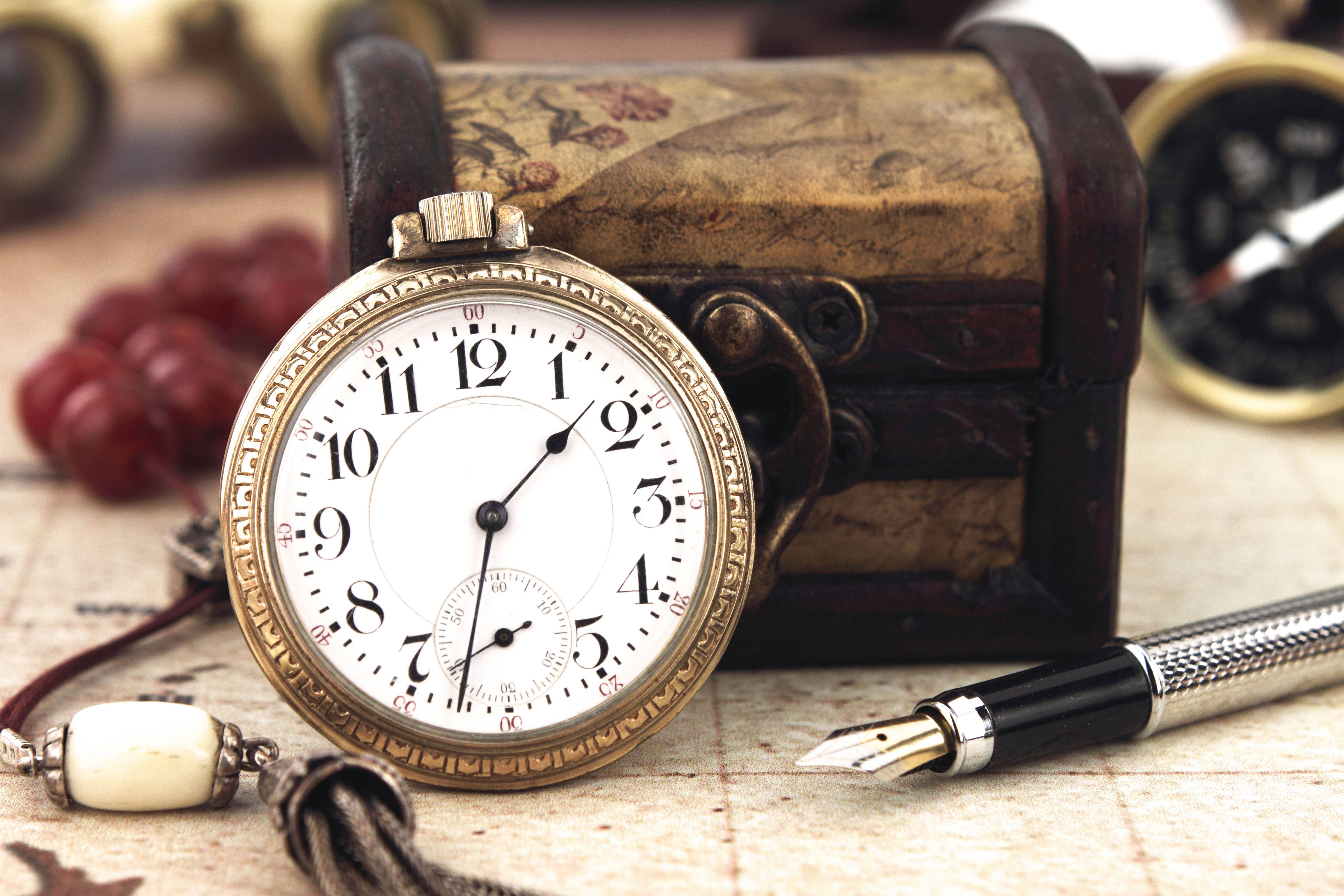 Pocket watch and box wallpaper and image, picture