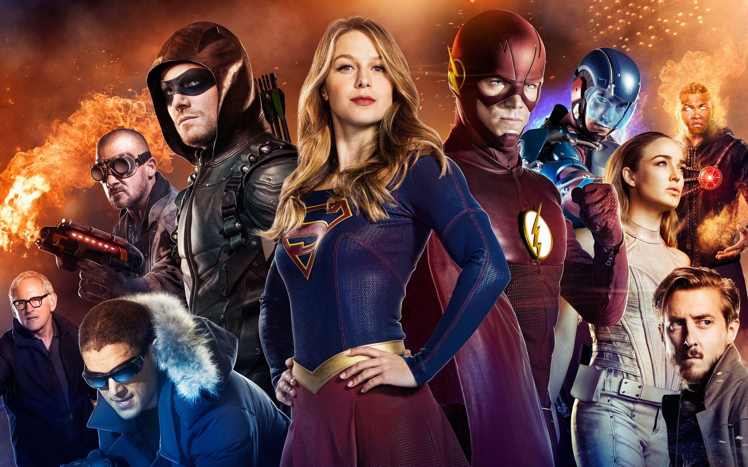 Arrow Supergirl Flash Legends Of Tomorrow 4K Wallpaper. HD
