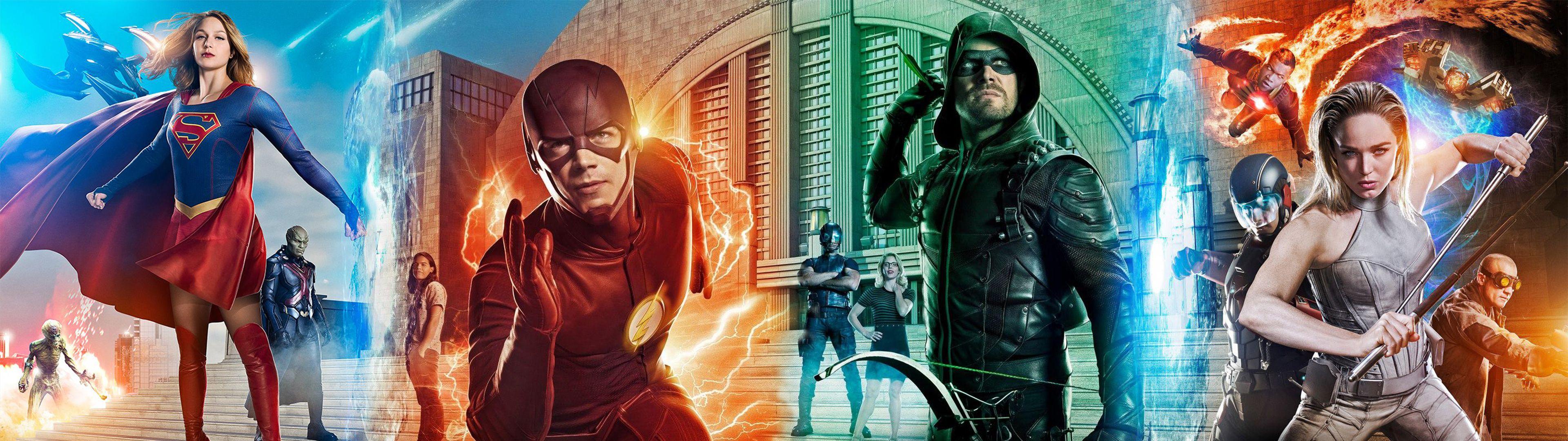 DC Universe Flash Arrow Supergirl Legends of tomorrow Wide Posters