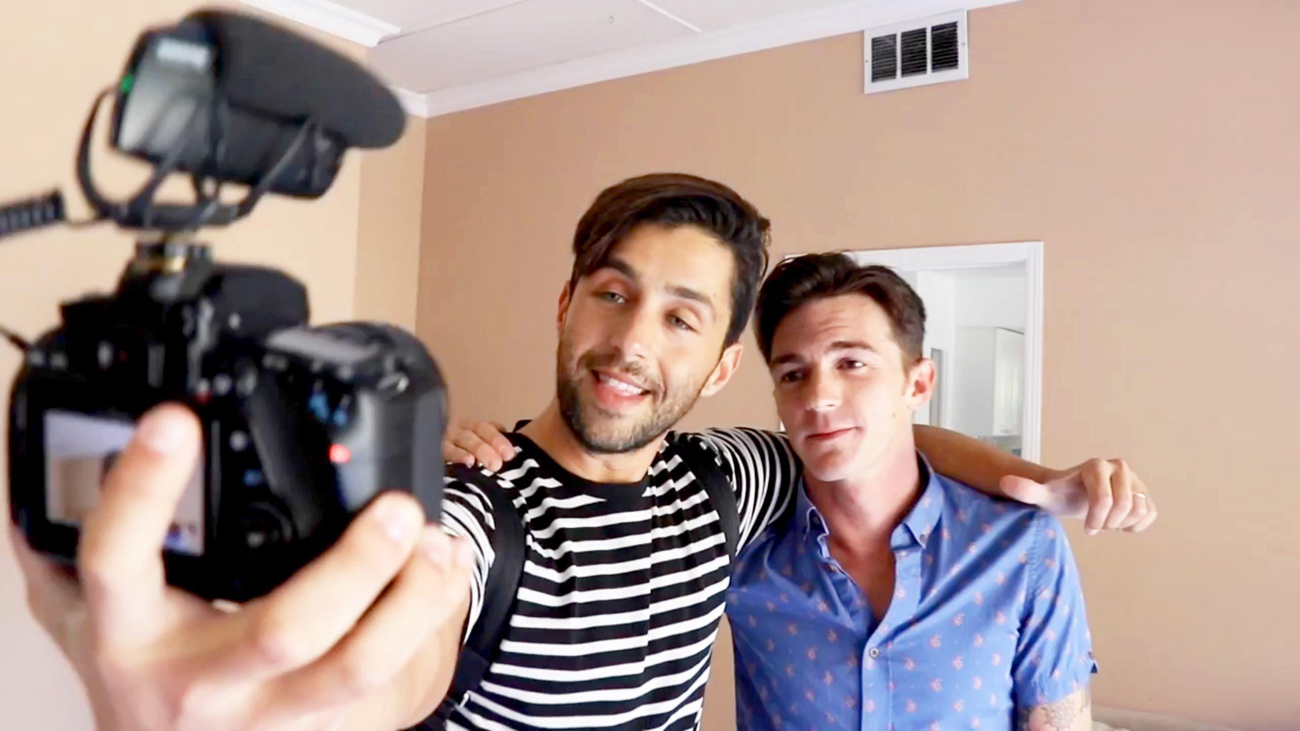 Drake Bell and Josh Peck Joke About Wedding Snub: Video