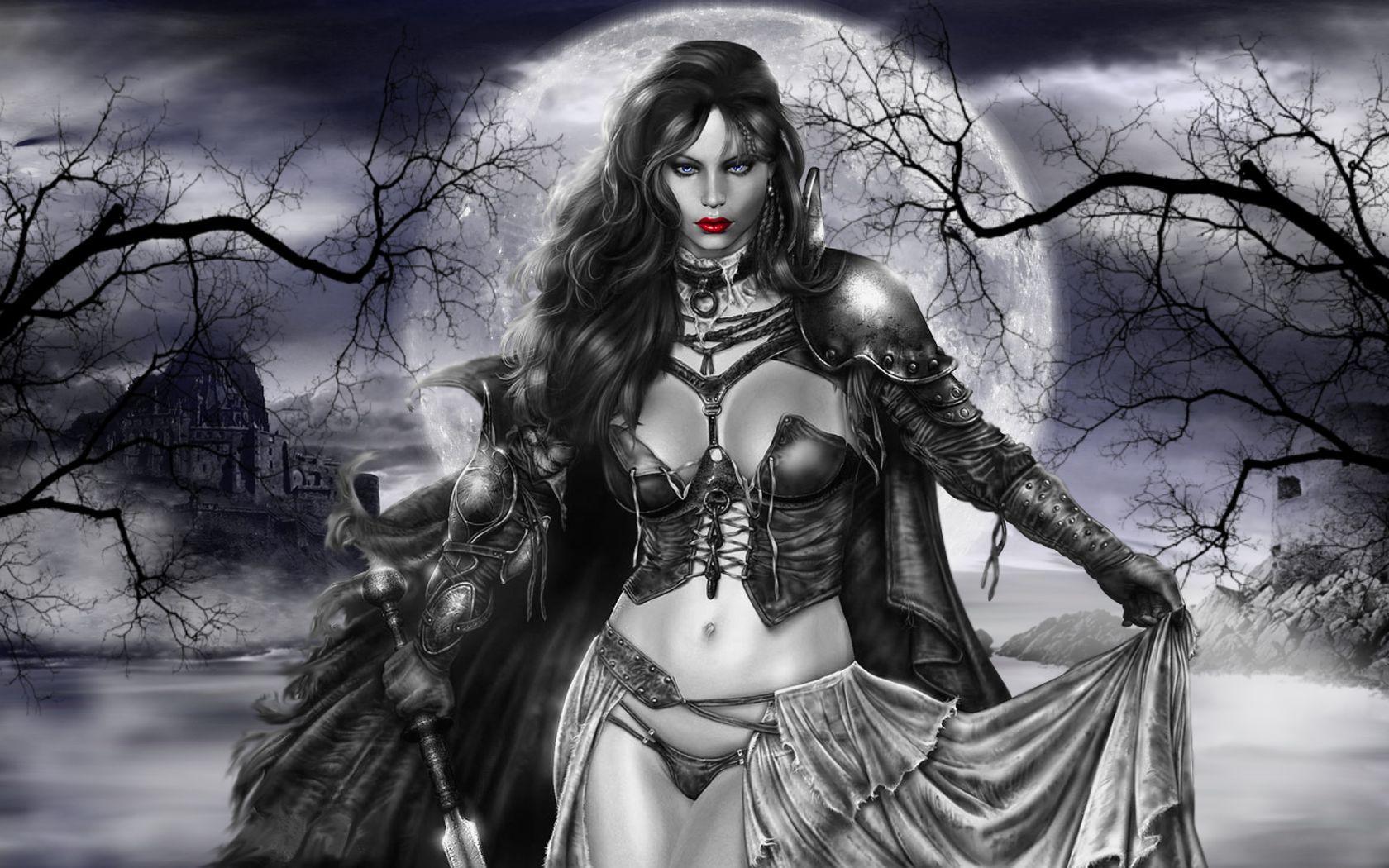 gothic vampires. dark art vampire women gothic horror