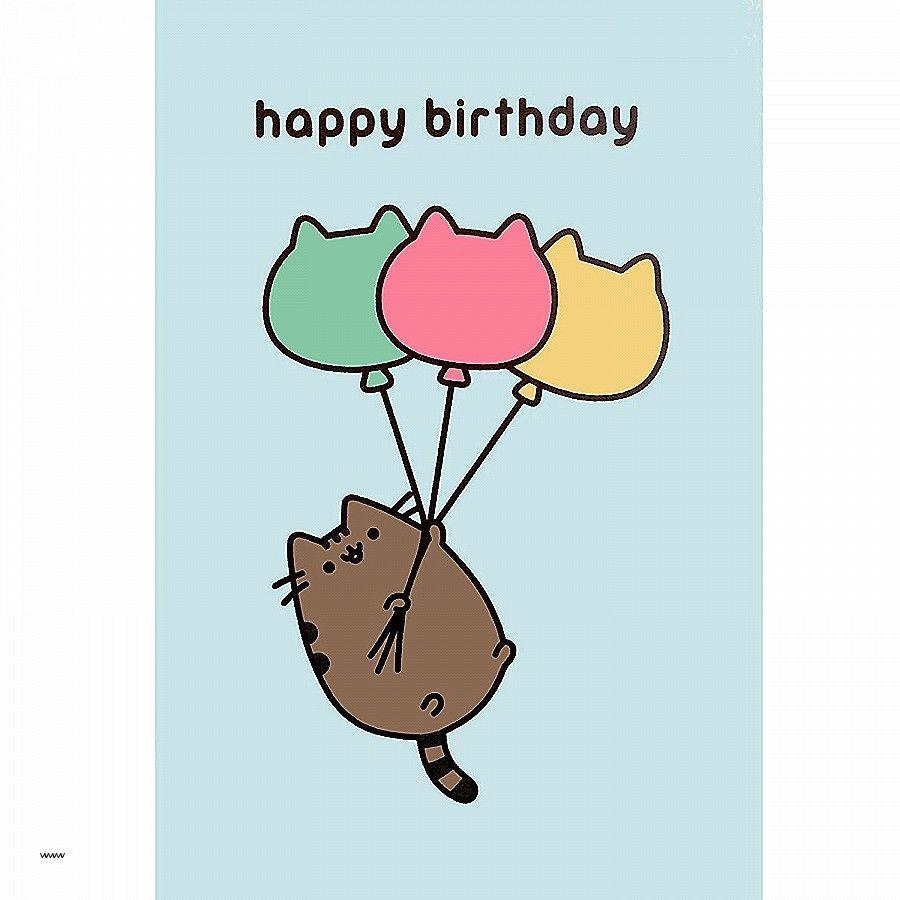 Pusheen Birthday Card Awesome Pusheen Birthday Card Cute Cat Card