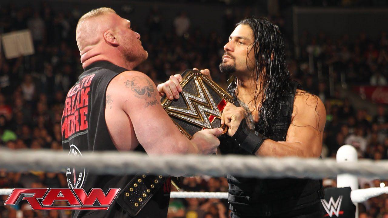 Roman Reigns confronts Brock Lesnar face to face: Raw, March 23