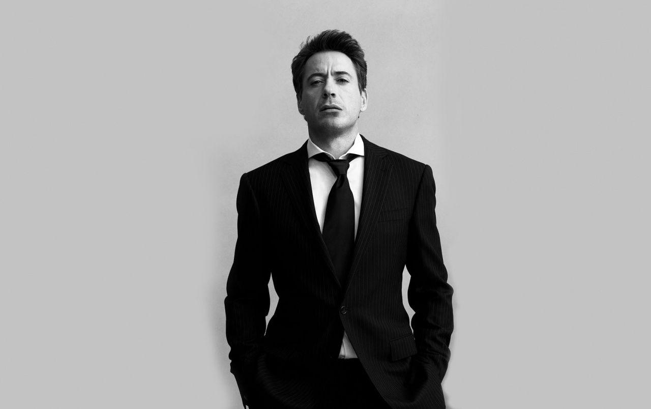 Robert Downey Junior Black Suit wallpaper. Robert Downey Junior