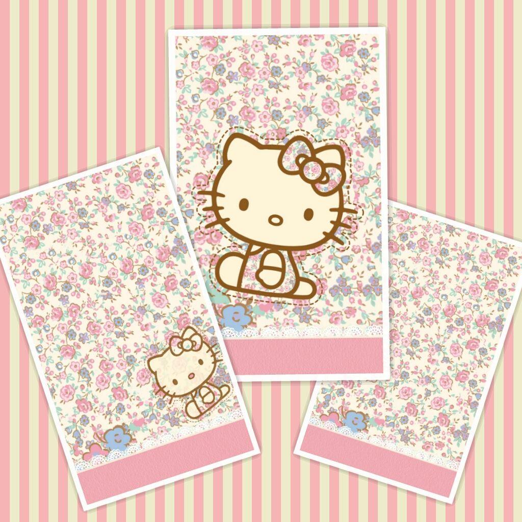 LOve Pink, Kitty Flower wallpaper