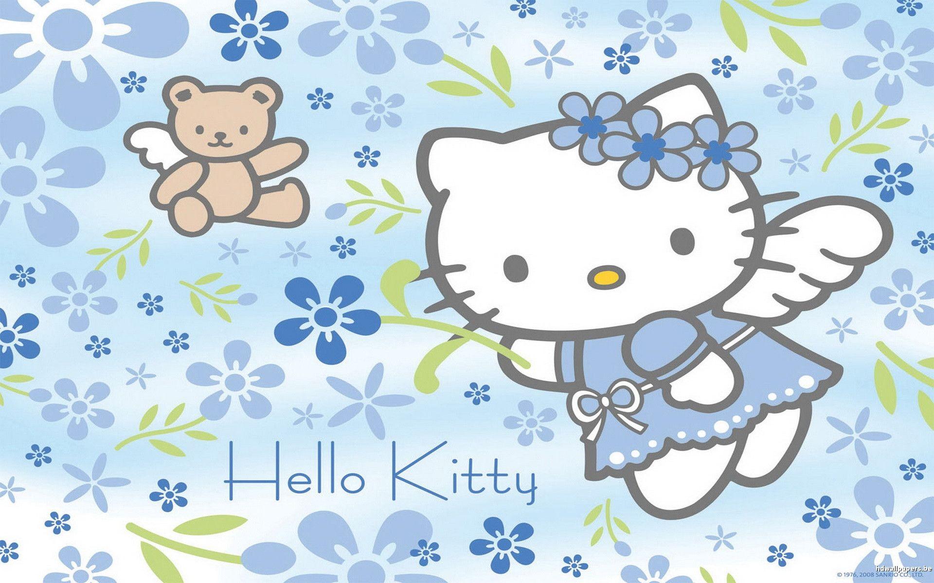 Hello Kitty Wallpaper Blue