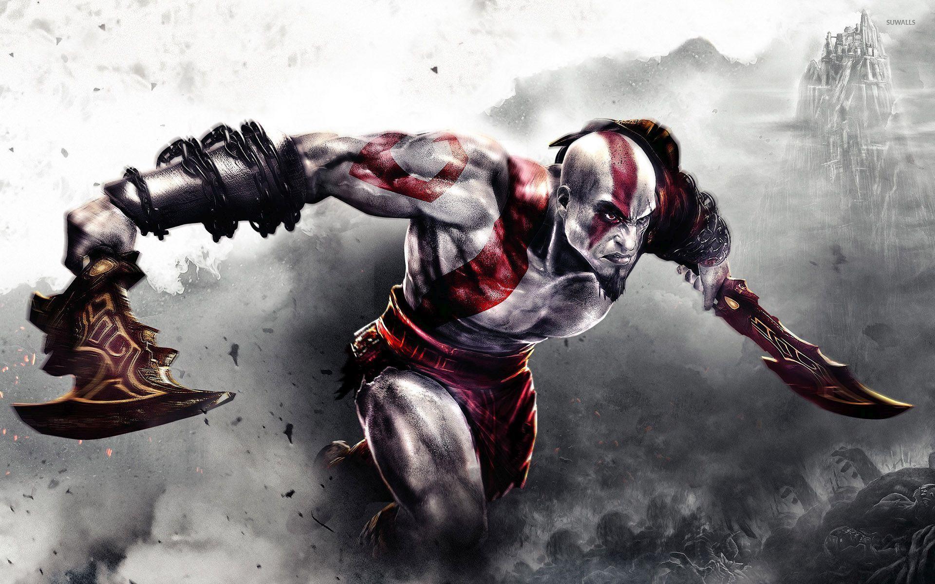 Kratos with a sword of War wallpaper wallpaper