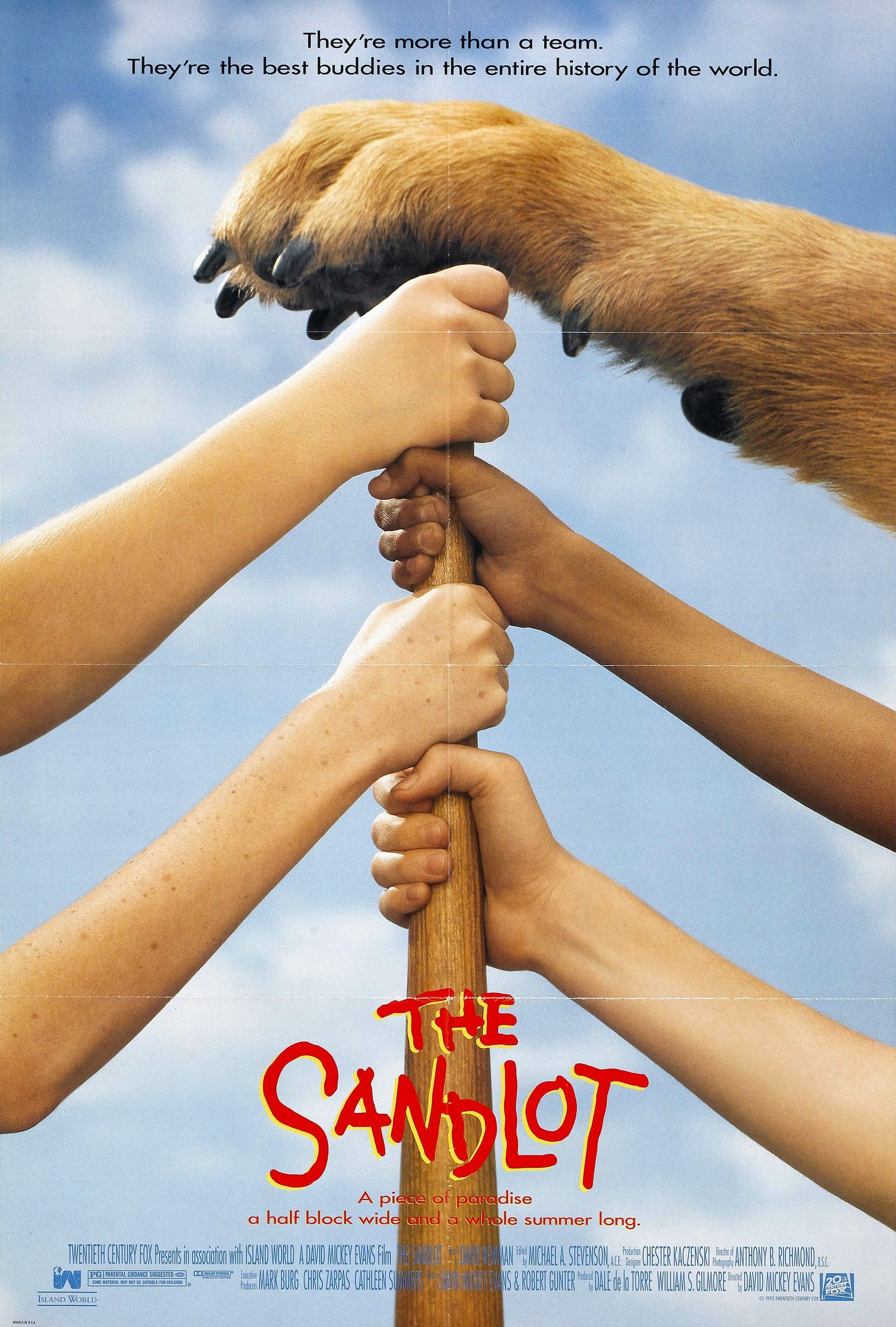 The Sandlot movie poster, 1993. Baseball Movies