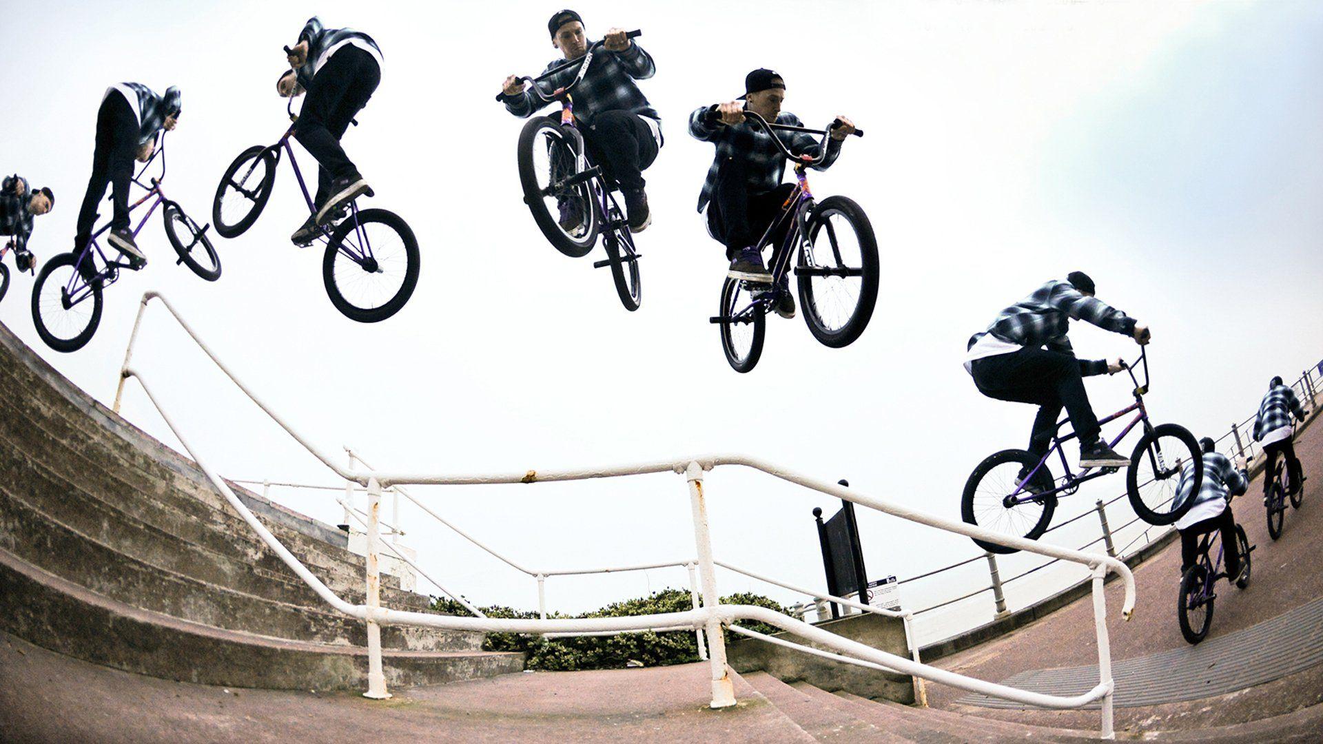 bmx bicycle stunt