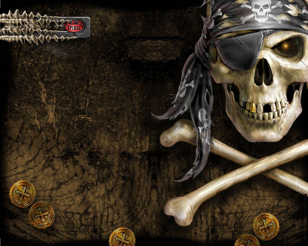 Free Pirate Skeleton King For Halloween wallpaper Wallpaper