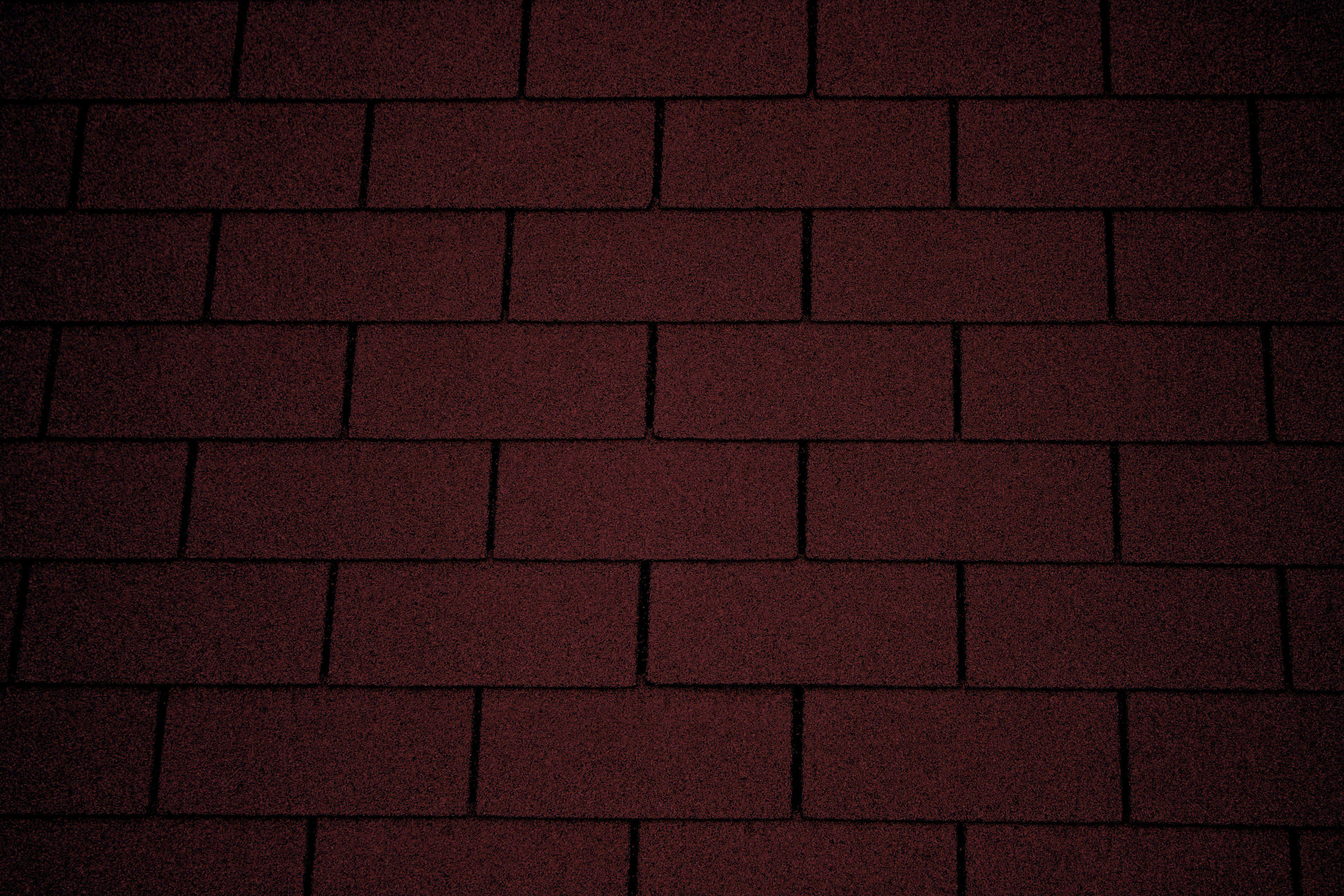 Dark Red Asphalt Roof Shingles Texture Picture. Free Photograph