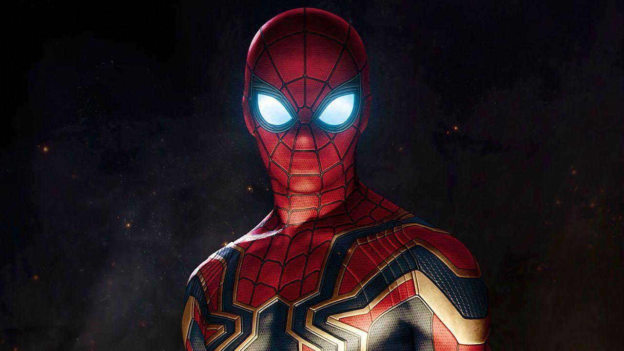 Wallpaper Iron Spider Armor, Spider Man, Avengers: Infinity