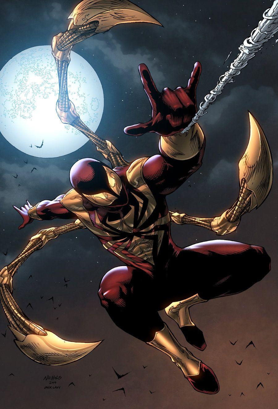 Spider-Man: Iron Spider Suit, in Dax Stryker Torres's Gallery: Spider Men  Comic Art Gallery Room