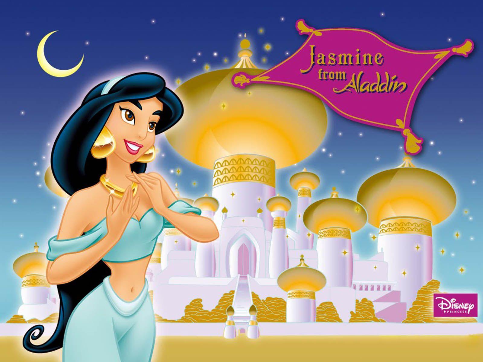 Jasmine Disney, Aladdin and Jasmine HD wallpaper