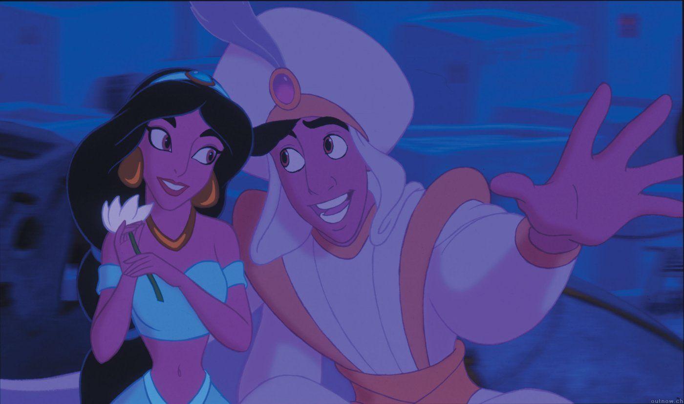 Aladdin and Jasmine Cartoon Full HD Wallpaper for Galaxy Note